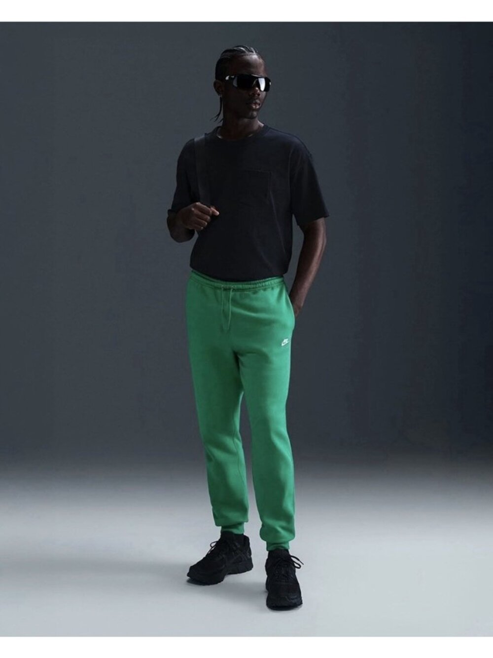 Nike NSW Club Fleece Green Joggers FN3787-324 Men's Sizes